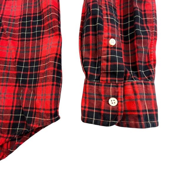 Polo Ralph Lauren Performance Flannel Shirt Mens Medium Classic Fit Tartan Plaid - Picture 5 of 11